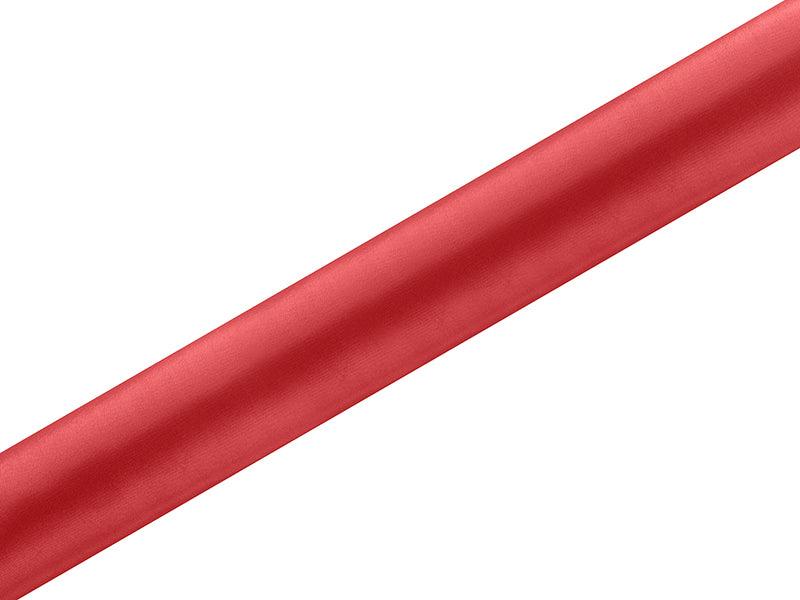 Satin glatt, rot, 0,36 x 9m (1 Stk. / 9 lfm) - FeierGlanz